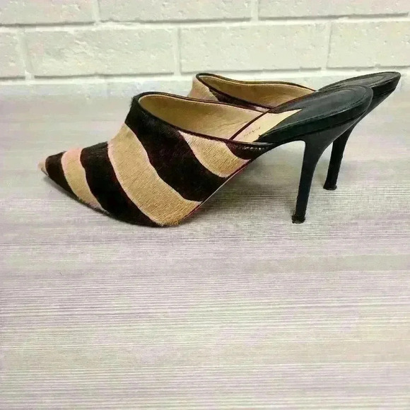 Paul Andrew zebra calf hair Mules size 39.5EU, 9US, 4in - Picture 5 of 6